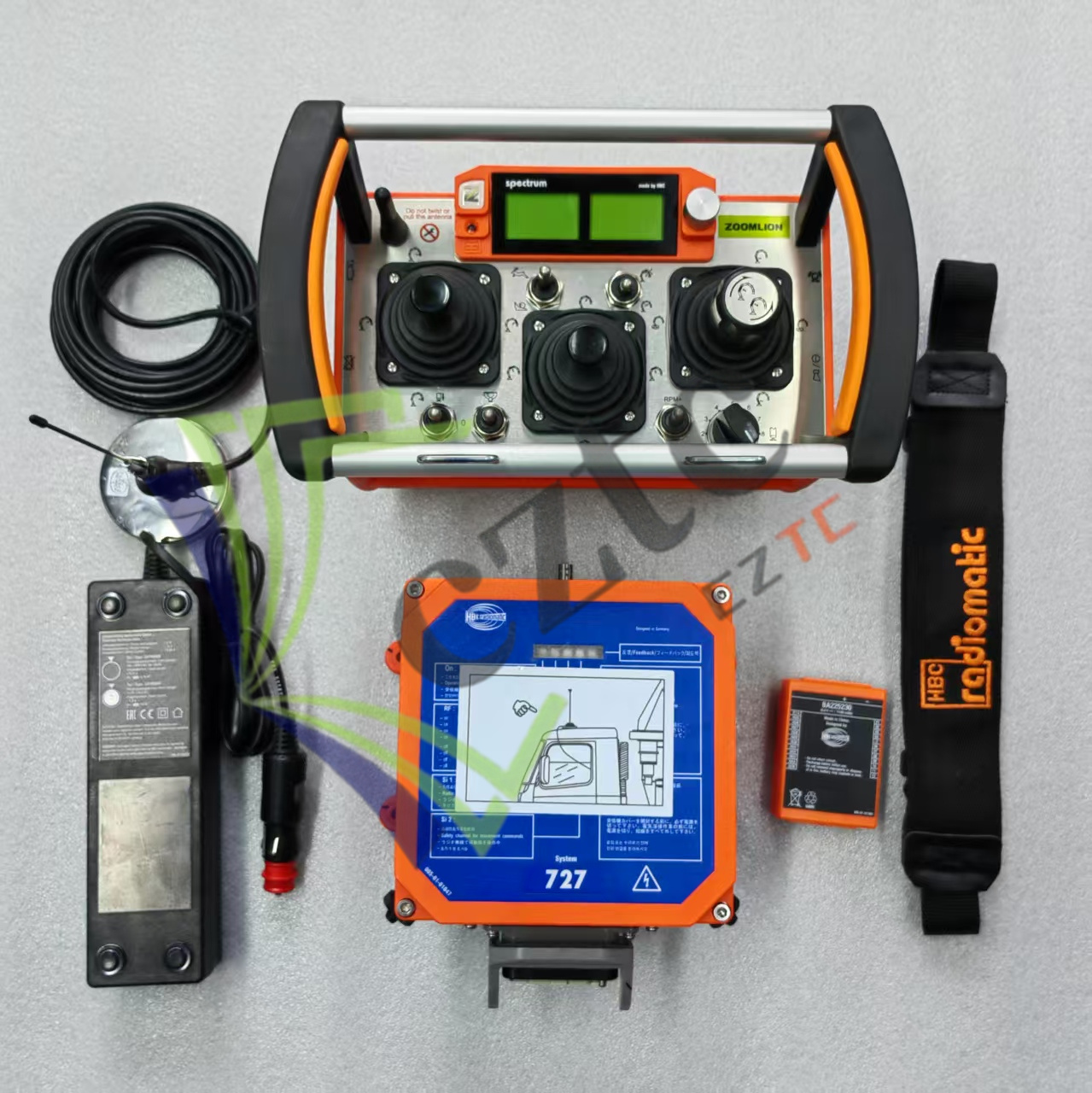 Zoomlion Concrete Pump Parts HBC727-Remote-Controller-with-LCD-Screen