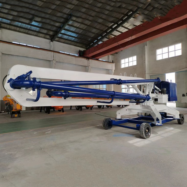 Concrete Placing Boom High Quality Hydraulic Truck Mounted Spider Concrete Placing Boom Mobile Concrete Distributor